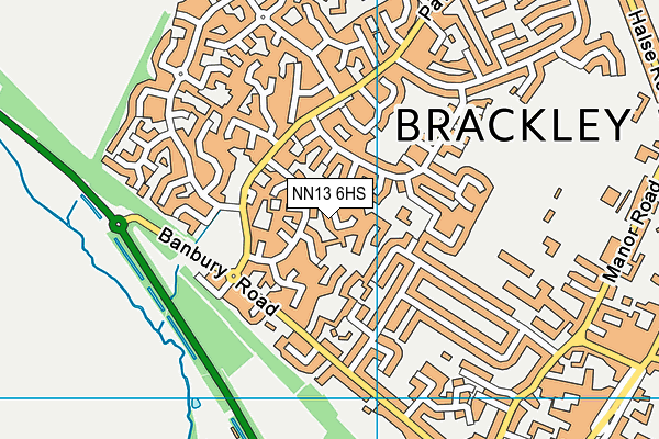 NN13 6HS map - OS VectorMap District (Ordnance Survey)