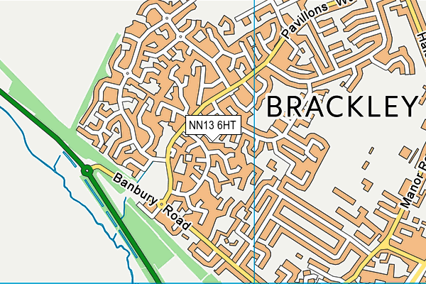 NN13 6HT map - OS VectorMap District (Ordnance Survey)