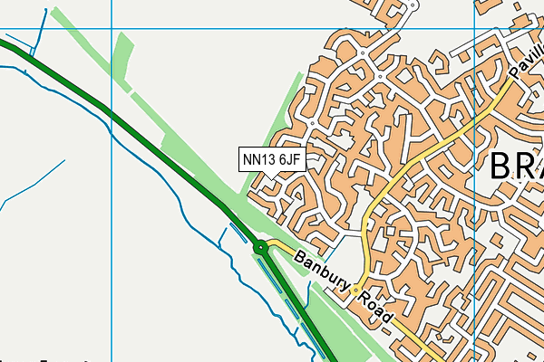 NN13 6JF map - OS VectorMap District (Ordnance Survey)