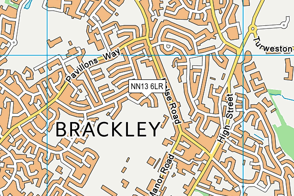 NN13 6LR map - OS VectorMap District (Ordnance Survey)