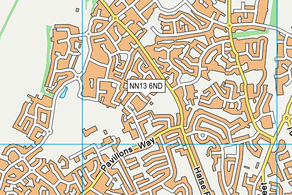 NN13 6ND map - OS VectorMap District (Ordnance Survey)