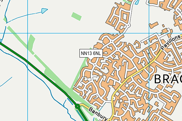 NN13 6NL map - OS VectorMap District (Ordnance Survey)