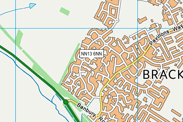 NN13 6NN map - OS VectorMap District (Ordnance Survey)