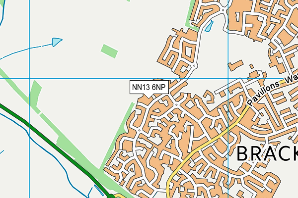 NN13 6NP map - OS VectorMap District (Ordnance Survey)