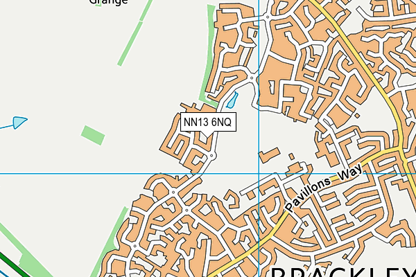 NN13 6NQ map - OS VectorMap District (Ordnance Survey)