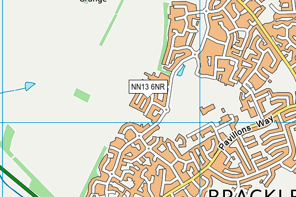 NN13 6NR map - OS VectorMap District (Ordnance Survey)