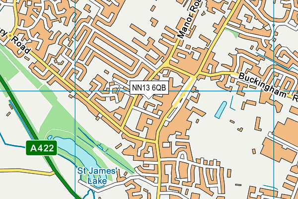 NN13 6QB map - OS VectorMap District (Ordnance Survey)