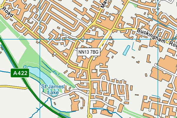 NN13 7BG map - OS VectorMap District (Ordnance Survey)