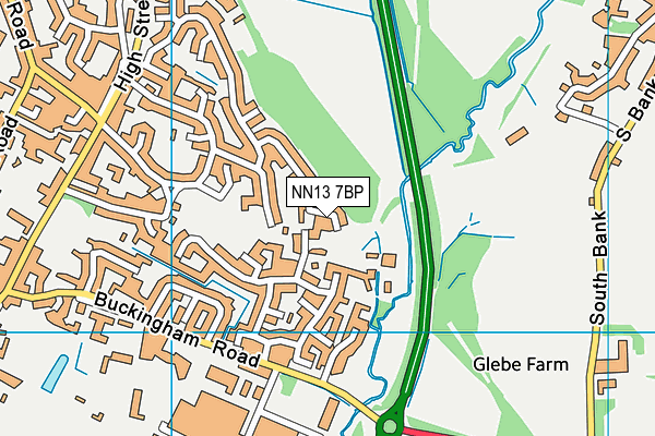 NN13 7BP map - OS VectorMap District (Ordnance Survey)
