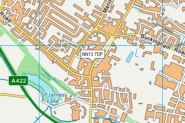 NN13 7DP map - OS VectorMap District (Ordnance Survey)