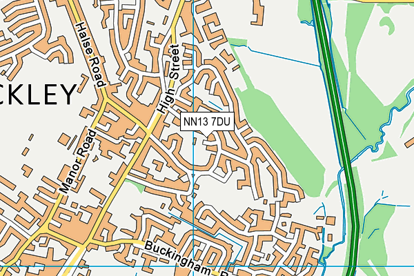 NN13 7DU map - OS VectorMap District (Ordnance Survey)