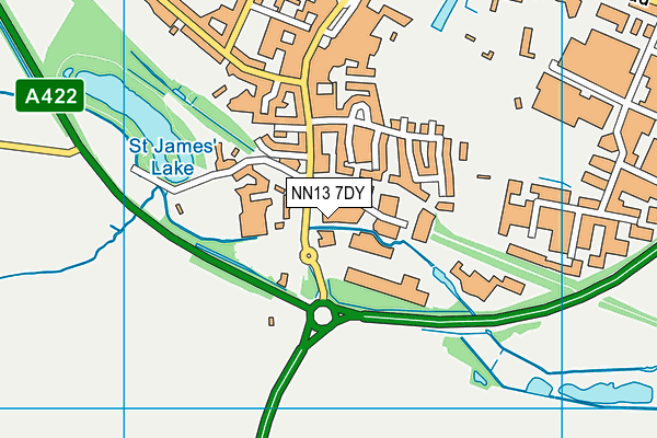 NN13 7DY map - OS VectorMap District (Ordnance Survey)