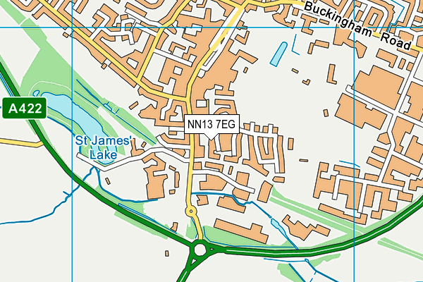 NN13 7EG map - OS VectorMap District (Ordnance Survey)