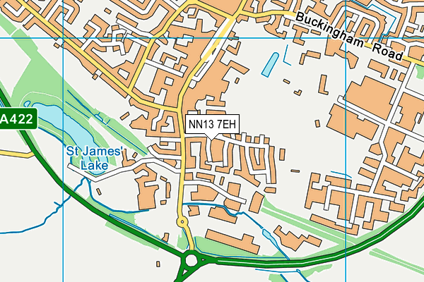 NN13 7EH map - OS VectorMap District (Ordnance Survey)
