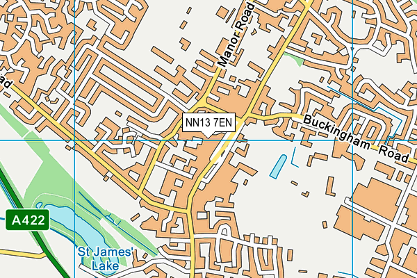 NN13 7EN map - OS VectorMap District (Ordnance Survey)