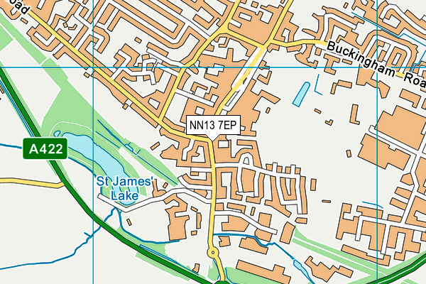 NN13 7EP map - OS VectorMap District (Ordnance Survey)