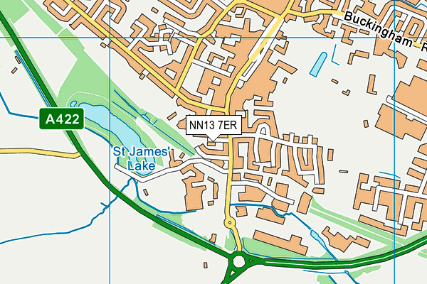 NN13 7ER map - OS VectorMap District (Ordnance Survey)