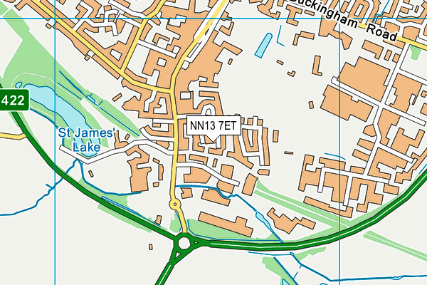 NN13 7ET map - OS VectorMap District (Ordnance Survey)
