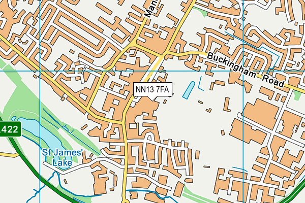 NN13 7FA map - OS VectorMap District (Ordnance Survey)