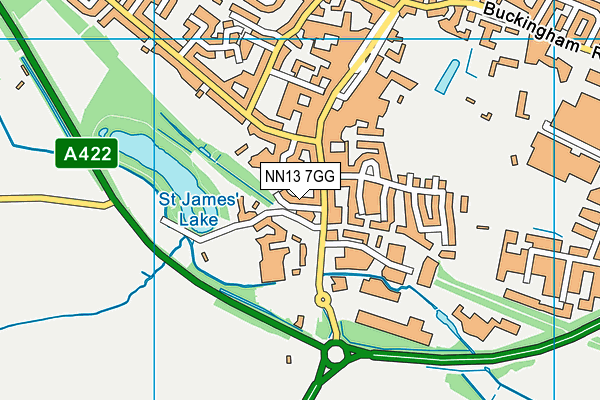 NN13 7GG map - OS VectorMap District (Ordnance Survey)