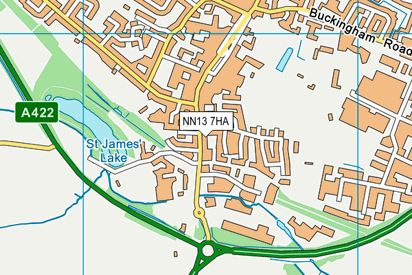 NN13 7HA map - OS VectorMap District (Ordnance Survey)
