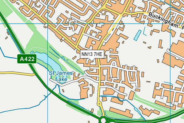 NN13 7HE map - OS VectorMap District (Ordnance Survey)