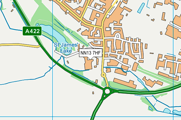 NN13 7HF map - OS VectorMap District (Ordnance Survey)