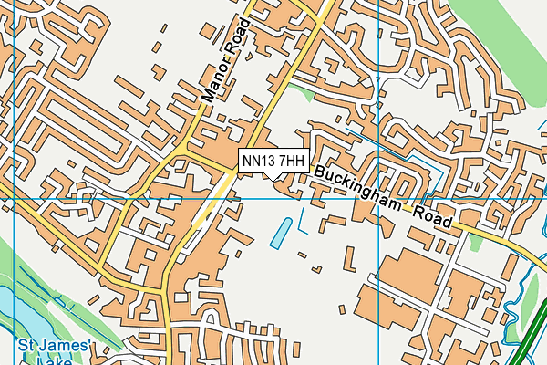 NN13 7HH map - OS VectorMap District (Ordnance Survey)