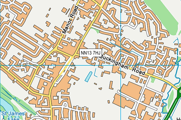 NN13 7HJ map - OS VectorMap District (Ordnance Survey)
