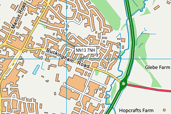 NN13 7NH map - OS VectorMap District (Ordnance Survey)