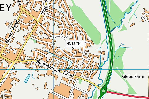 NN13 7NL map - OS VectorMap District (Ordnance Survey)