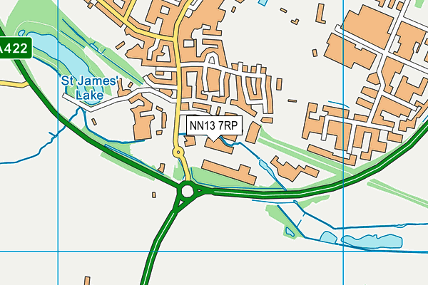 NN13 7RP map - OS VectorMap District (Ordnance Survey)