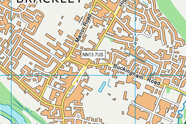 NN13 7US map - OS VectorMap District (Ordnance Survey)