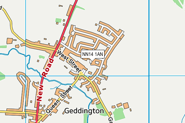 NN14 1AN map - OS VectorMap District (Ordnance Survey)