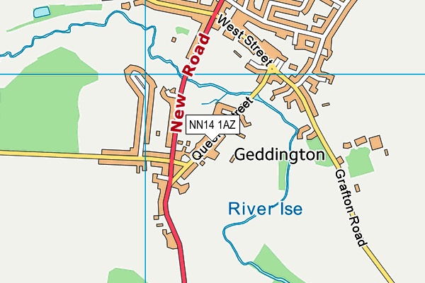Geddington Sports Ground map (NN14 1AZ) - OS VectorMap District (Ordnance Survey)