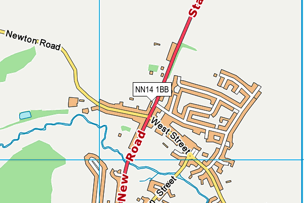 NN14 1BB map - OS VectorMap District (Ordnance Survey)