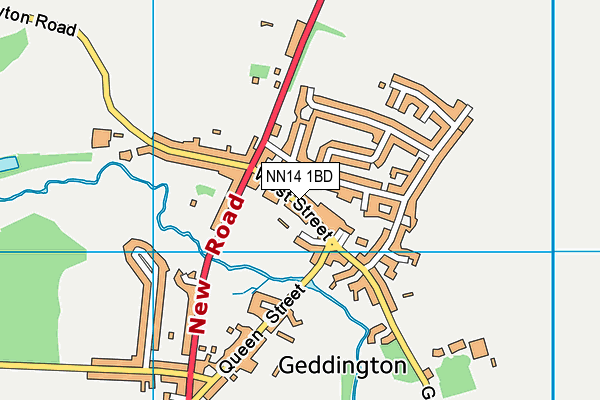 NN14 1BD map - OS VectorMap District (Ordnance Survey)