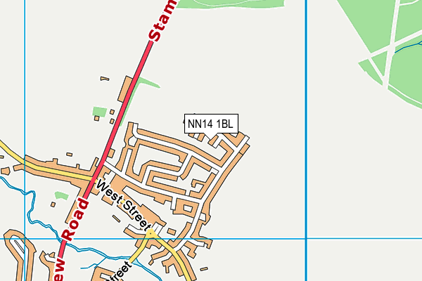 NN14 1BL map - OS VectorMap District (Ordnance Survey)
