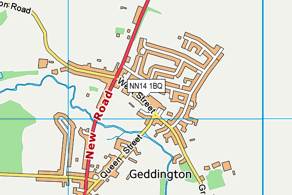 NN14 1BQ map - OS VectorMap District (Ordnance Survey)