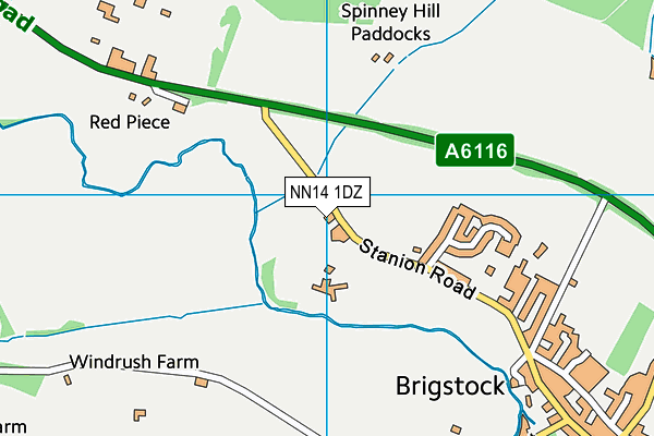 Map of BRIGSTOCK BOARDING KENNELS LTD at district scale