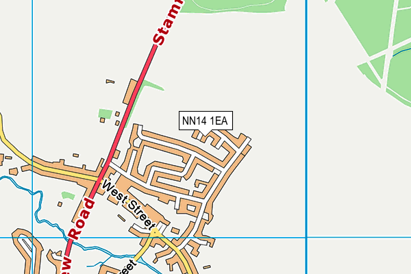 NN14 1EA map - OS VectorMap District (Ordnance Survey)