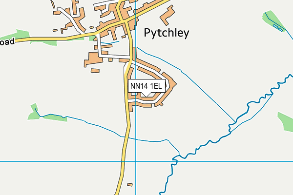 Pytchley Village Playing Field map (NN14 1EL) - OS VectorMap District (Ordnance Survey)