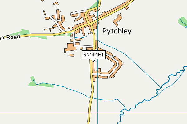 Pytchley Cricket Club map (NN14 1ET) - OS VectorMap District (Ordnance Survey)