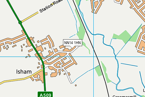 NN14 1HN map - OS VectorMap District (Ordnance Survey)