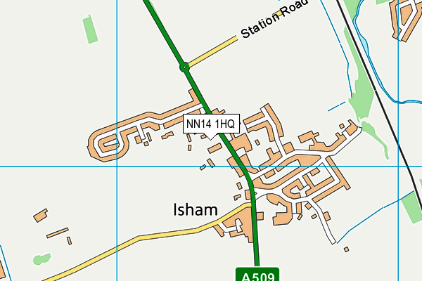 NN14 1HQ map - OS VectorMap District (Ordnance Survey)