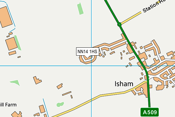NN14 1HS map - OS VectorMap District (Ordnance Survey)