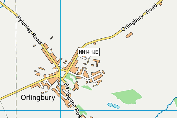 NN14 1JE map - OS VectorMap District (Ordnance Survey)