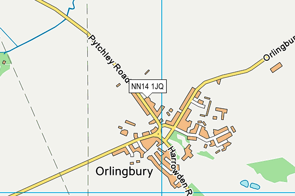 NN14 1JQ map - OS VectorMap District (Ordnance Survey)
