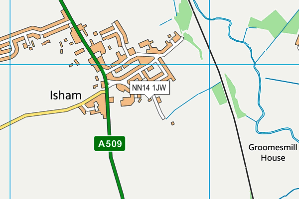 NN14 1JW map - OS VectorMap District (Ordnance Survey)