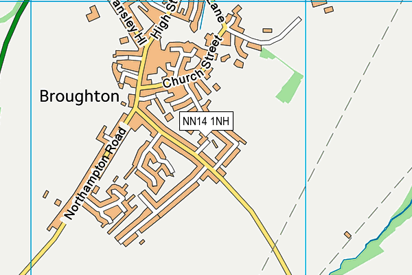 NN14 1NH map - OS VectorMap District (Ordnance Survey)